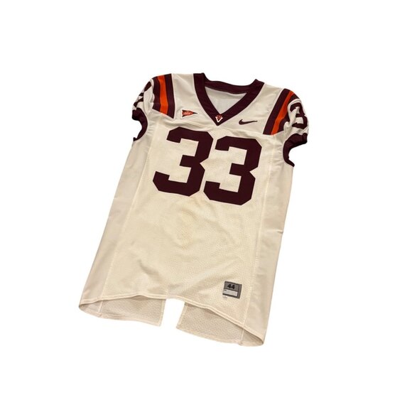 Rare Nike Virginia Tech Darius Redman #33 Game Worn Football Jersey Men's 44 - Picture 4 of 9